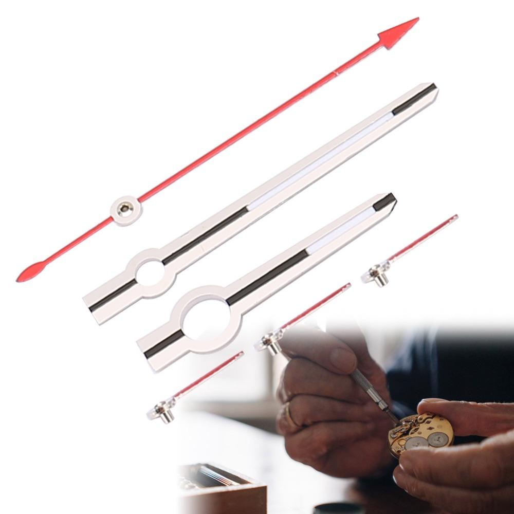 6Pcs Small Size Watch Hands Set Silver Watch Hour Hands Portable Watch Repair Parts for Watch Store