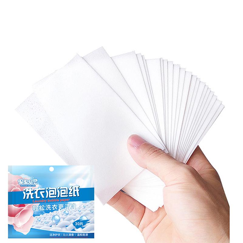 150/120/90/60/30 pièces feuilles de détergent à lessive facile à dissoudre comprimés à lessive fort détergent de nettoyage en profondeur savon à lessive pour Machine à laver