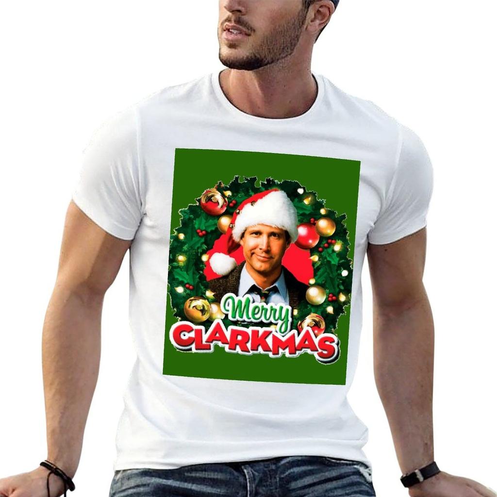 National Lampoons Christmas Vacation Clark Griswold TShirt All Match Basic Short Sleeve Top