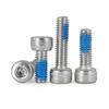 304 Stainless Steel Hex Socket Set Screw with Loctite Anti-Loosening Threadlocker, Sizes M2-M6