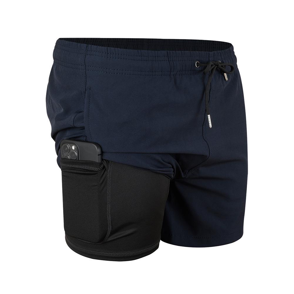 2025 Anti-Embarrassment Men's Double-Layer Beach and Sports Shorts