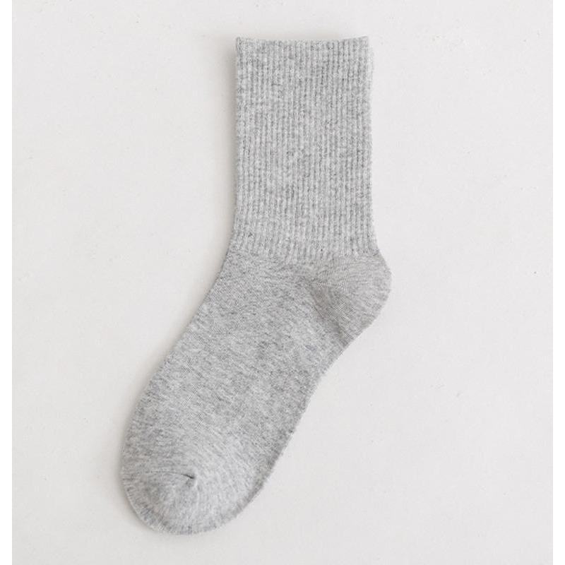 CHAOZHU Ins Fashion 40+ Colors Combed Cotton Skateboard Women Men Socks Unisex Stretch Soft 4 Seasons Fit Basic Daily Sock