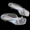 French Temperament Metal Buckle Cover Toe High Heel Sandals Women's 2025 Summer Word with Cool Slippers Outside Wearing Roman Slippers