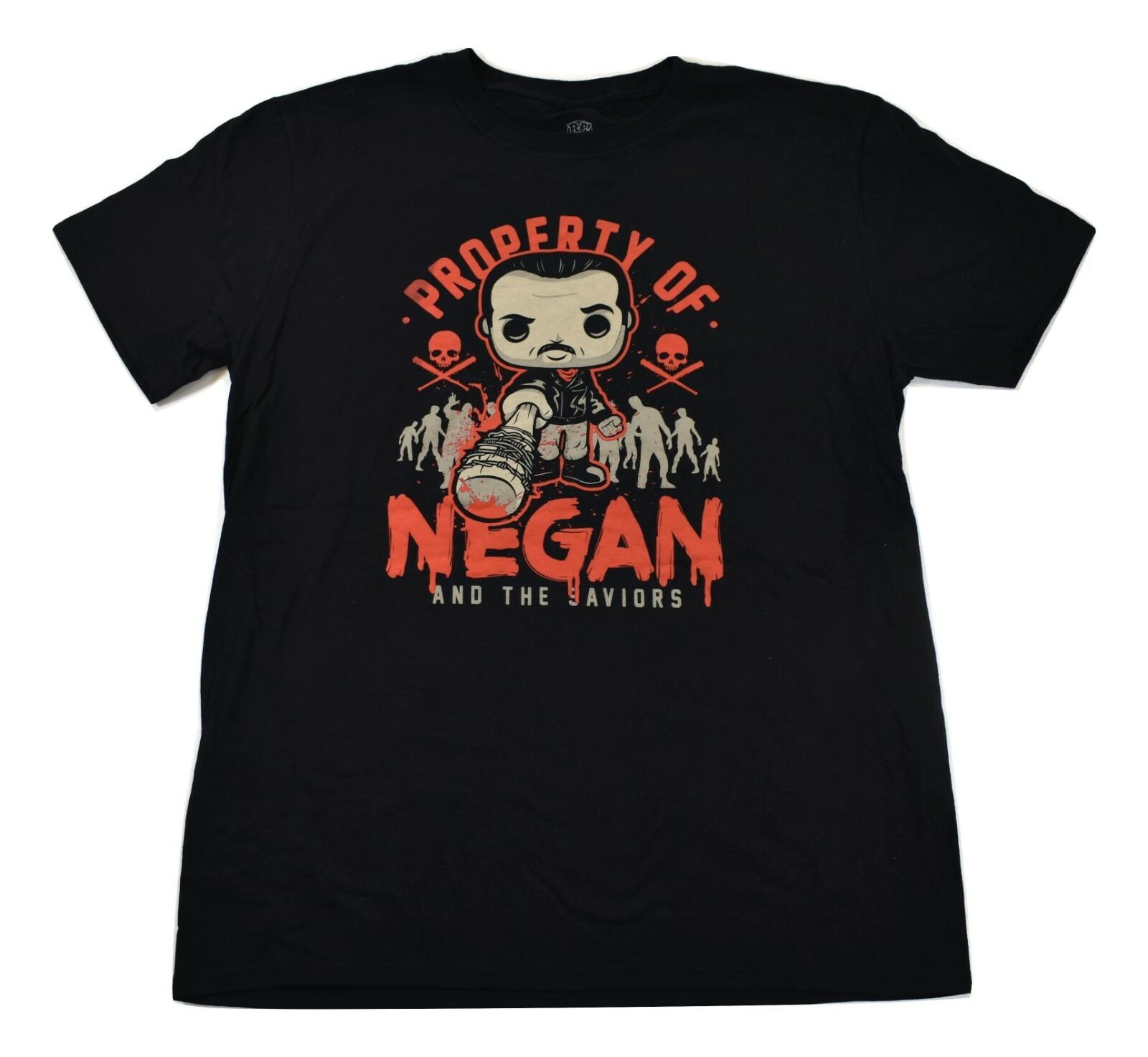 Funko Pop Mens Property Of Negan The Saviors Walking Dead Shirt New L XL S