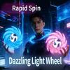 Octescent Light Wheel Rotating Luminous Toys Gift Props Rechargeable 3D Printing Cosplay Battle Game For Kids Spiral Sword