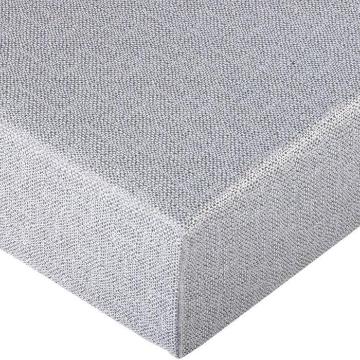 Sommier déco SR9 - Gris clair 160x200 - Lattes bois - H.13 cm - Made in France