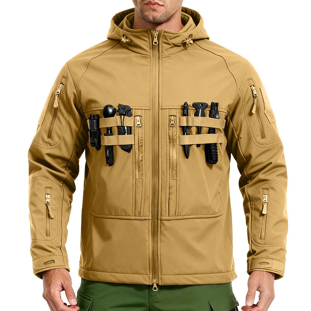 Men's Winter Solid Color Jackets Men's Fashion Trend Jackets Breathable Windproof Jackets Outdoor Sports Jackets