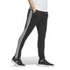 Adidas KTX41 Regular Fit Double Knit Track Women's 3-Stripes Pants, Black/White (JG3799)