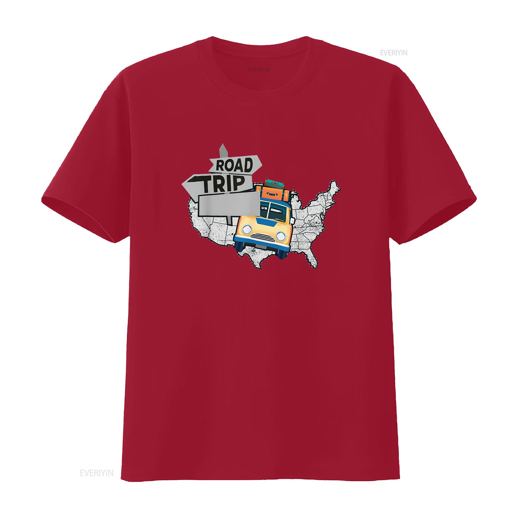 

Road Trip 2023 Fun Family Friends Vacation T Shirt vintage Washed homme Stretched Unisex Breathable fashion Slightly Casual S