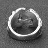 Domineering and Trendy Men's Personalized Dragon Claw Men's Retro Versatile Titanium Steel Ring