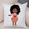 Cute Cartoon Girl Pillowcase Sofa Cushion Cover Home Children's Room Decoration