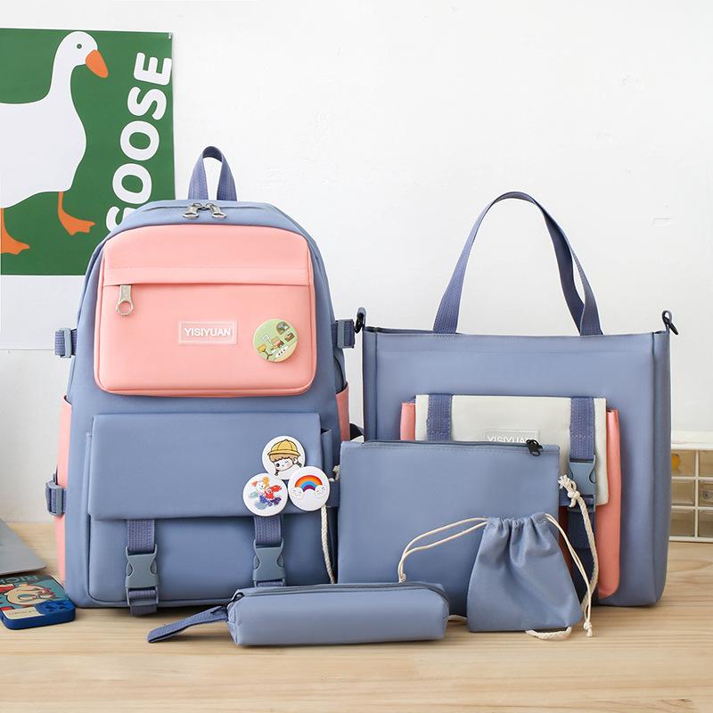 School bag new school bag primary school students fashion backpack large capacity girls casual junior high school students backpack fashion