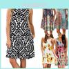 Women's Summer Boho Floral Tank Dress With Comfortable Loose Fit For Casual Beach Outings