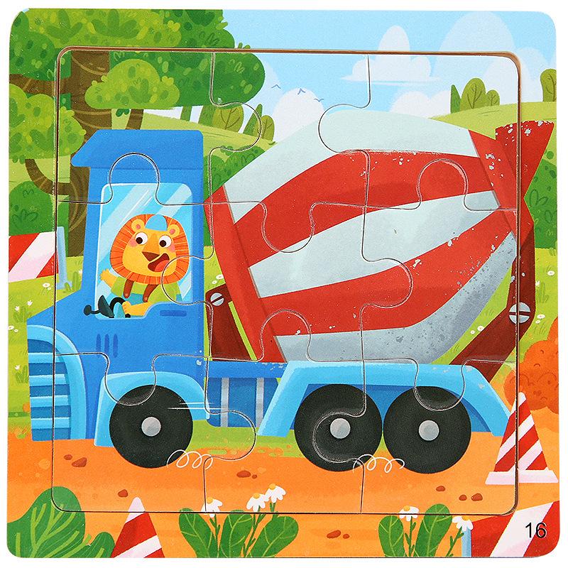 Wooden Educational Jigsaw Puzzle for Kindergarten Children - Fun Hands-On Matching Game
