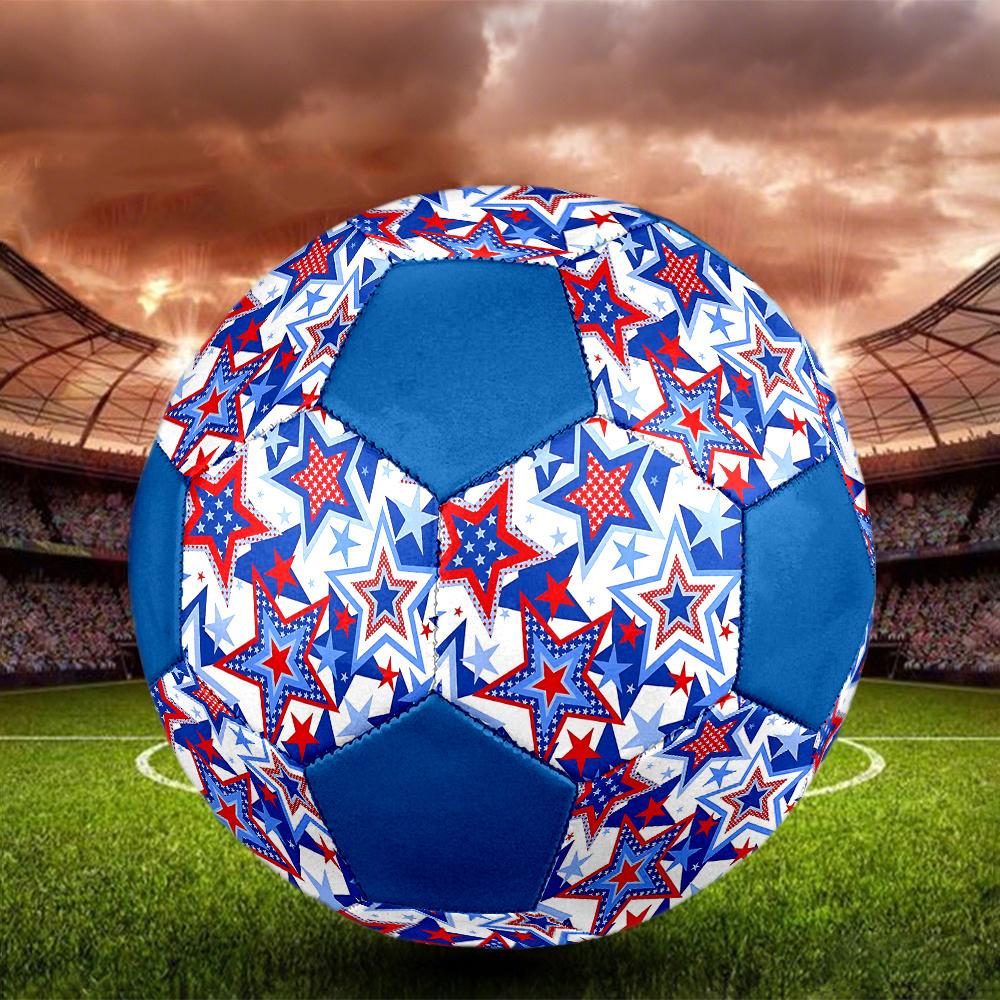 1PC American Flag Stars Soccer Ball Size 5 Football Machine Sewn Indoor/Outdoor Universal Football W128