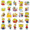 Qiaohu Cartoon Stickers: 50 Cute Waterproof Decorative Stickers for Storage Boxes, Helmets, Diaries, and Earphones.