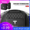 Autocollant de Voiture 2025 Nouveau Tesla Grande Capacité Sac de Rangement Portable Rangement Siège Auto Arrière Intérieur Pour Tesla Roadster Modèle S