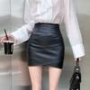 Large Size Brown Leather Skirt Women Summer PU Irregular Slim High Waist Bag Hip Skirt Fashion Vintage Female Clothing Y2k