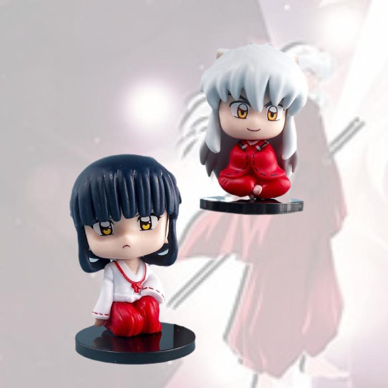 Cartoon Anime Inuyasha Sesshomaru Pvc Figurine Collectible Mini Toy Ornament