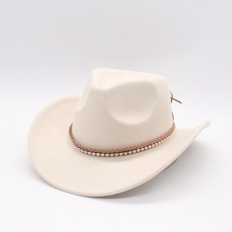 Premium Twist Metal Accessories Hat Cowboy Hat British Style Jazz Hat Men And Women