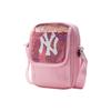 MLB New York Yankees Adjustable Shoulder Strap Nylon Crossbody Bag Women bags Pink 7FCRB034N-50PKL