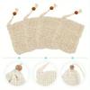 Natural Sisal Soap Bags Shower Bath Exfoliating Soap Saver Pouch Holder for Bath & Shower Use Soap Packaging Mesh Bags