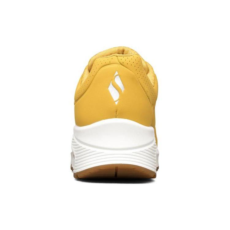 Skechers Uno Synthetic Leather Abrasion Resistant Breathable Rebound Abrasion Resistant Breathable Rebound Low top 73690-YLW