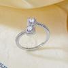 Delicate Star Open Rings for Women Silver Color Sparkling Cubic Zirconia Lucky Shooting Star Finger Ring Party Romantic Jewelry