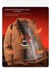 Men’s 2025 Winter Stand Collar Windproof Cotton Jacket - Thick Velvet, Middle-Aged Dad Style