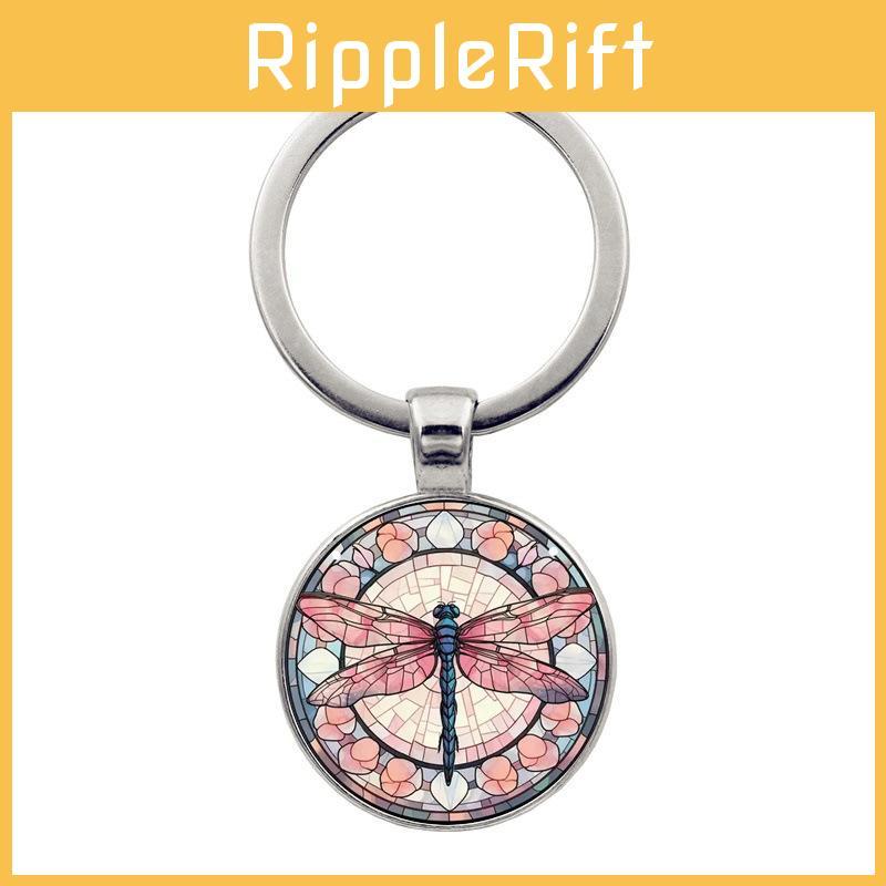 Contemporary Dragonfly Keychain Unique Style Gift For Men Versatile Zinc Alloy Keyring Accessory