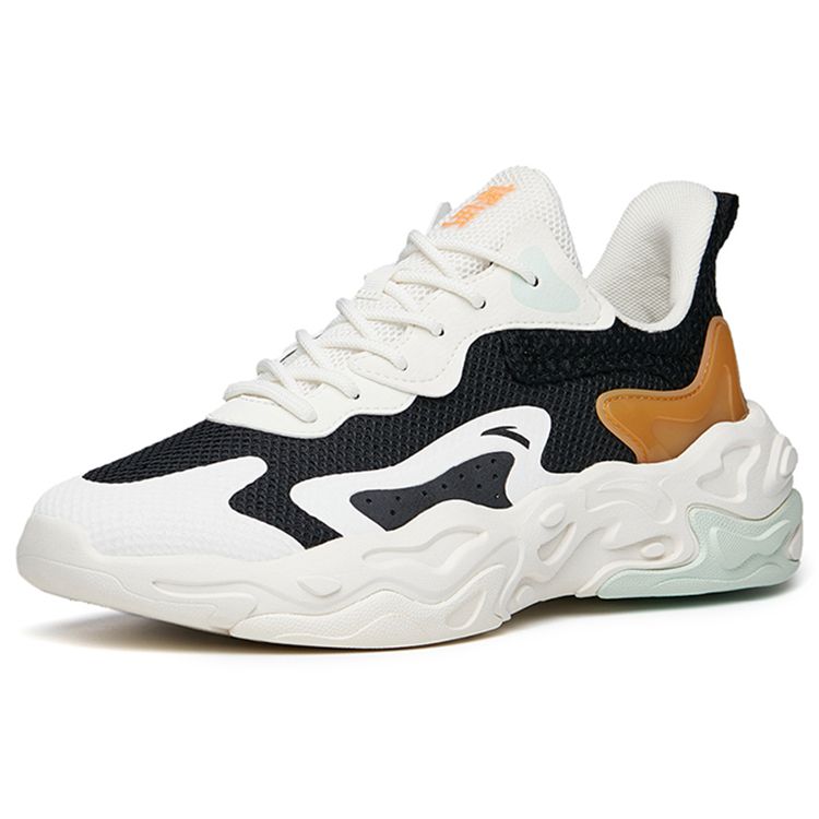 Anta Gjennombrudd Komfortable Pustende Lavsko Sports Fritidssko Herre sneakers Svart Hvit 112228861-4