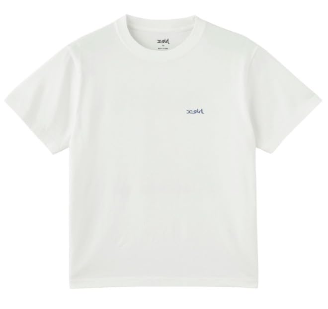 X-girl REPEAT MILLS LOGO S/S TEE 105252011005 WHITE S