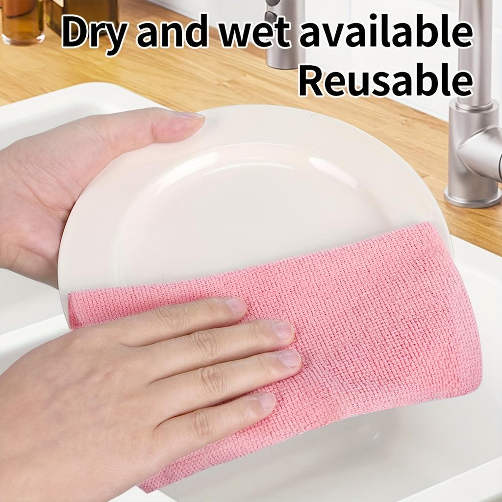 High qualityExtractable Dishcloths 20pcs/Box, Microfiber Cleaning Cloths for Dishes & Utensils Multi-Purpose Towels, Double-Sided Scrubbers, Scouring