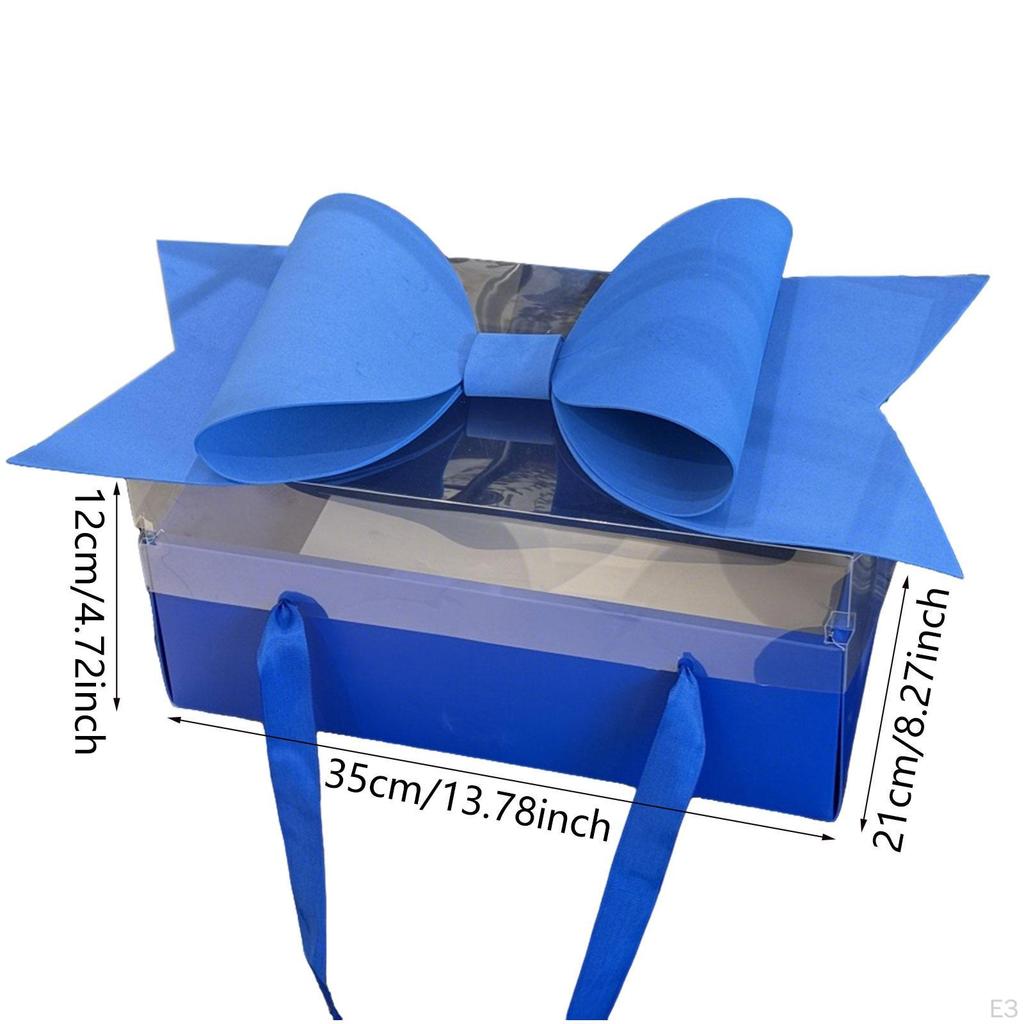 Valentine's Day Empty Box and Clear Window Delicate Flower with Bow for