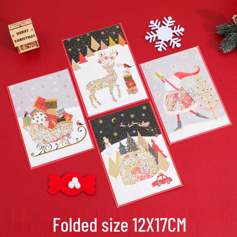 3D Christmas Music Greeting Card - Mini Cartoon Design for Children