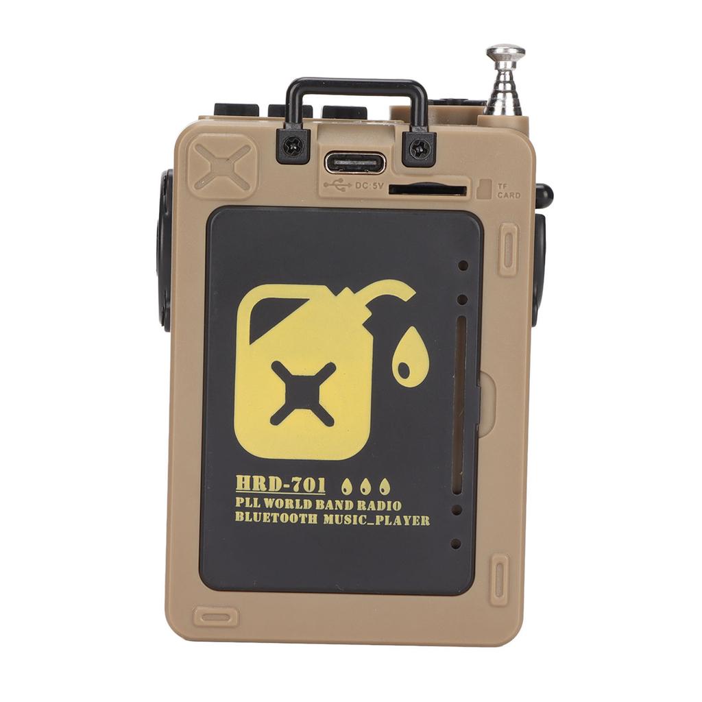 HRD‑701 Digital Radio Full Band Timing Support Memory Card Portable   Radio Music Player for Home Outdoor