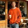 Heren Sweatshirt met Ronde Hals en Lange Mouwen voor Casual Dagelijks Gebruik