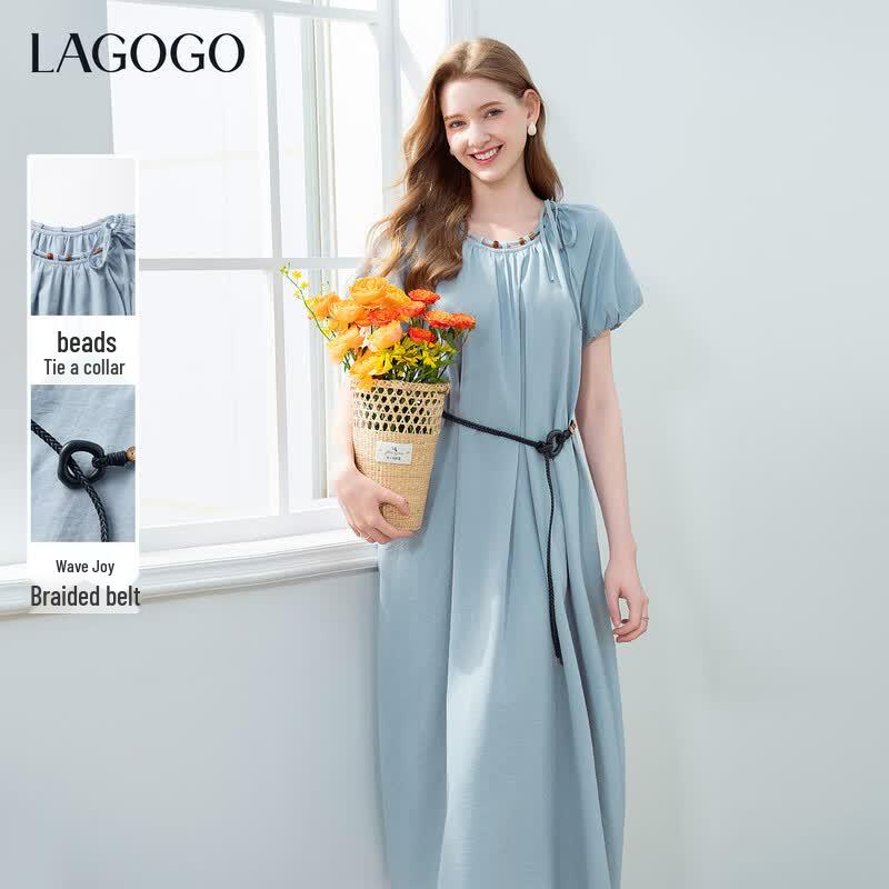 LAGOGO Women s Relaxed A-Line Vacation Dress XL
