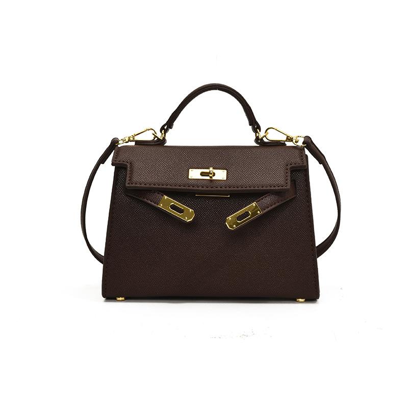 Premium bag palm pattern lock classic portable shoulder trendy women's bag