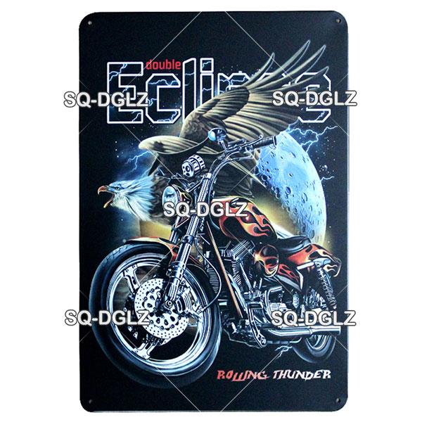 Motorcycles Metal Sign Vintage Plaque Metal Poster Tin Sign Wall Decoration Bar Pub Decor For Garage Racing Car Poster