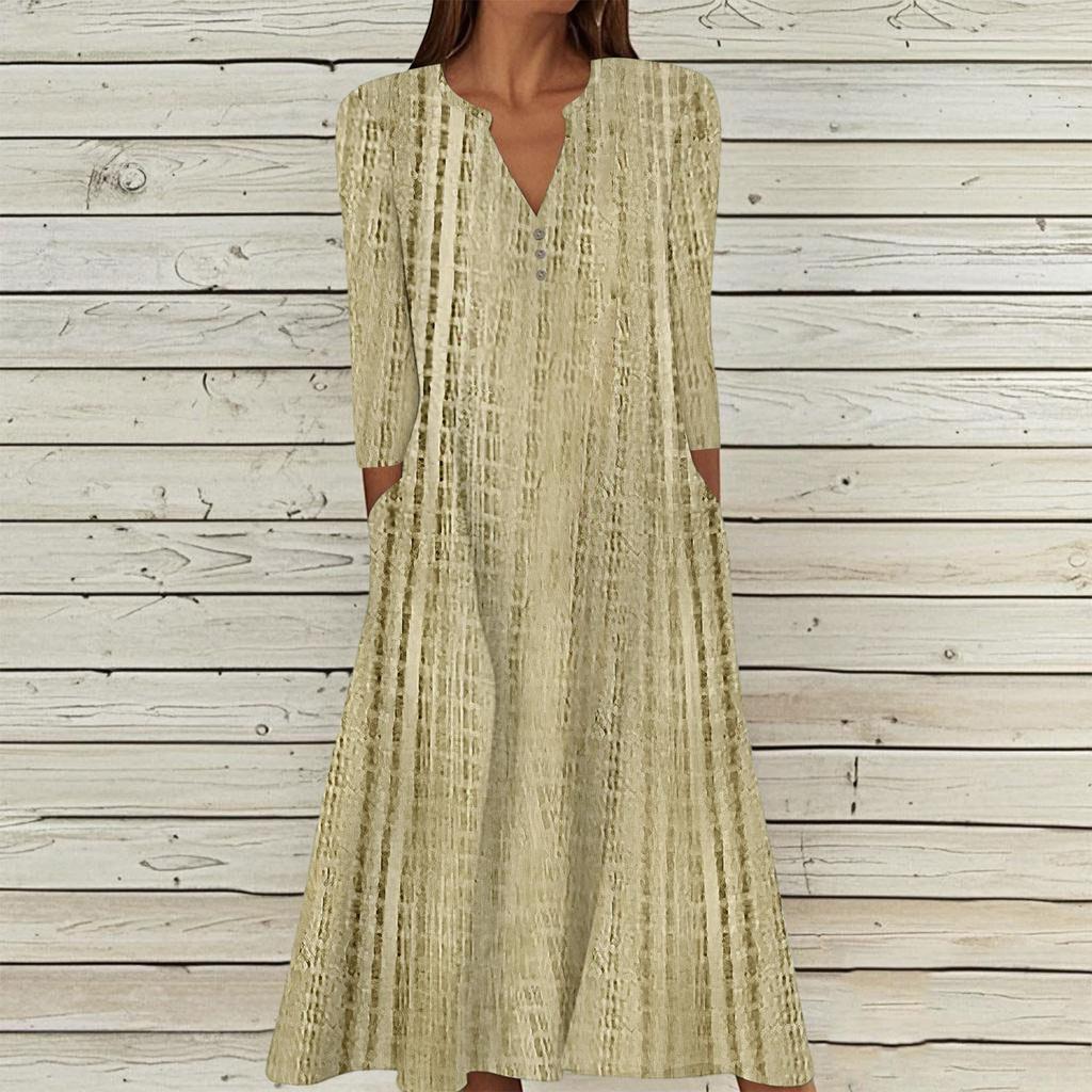 Women's Casual And Fashionable Round-neck Sleeveless Mid Length Dress