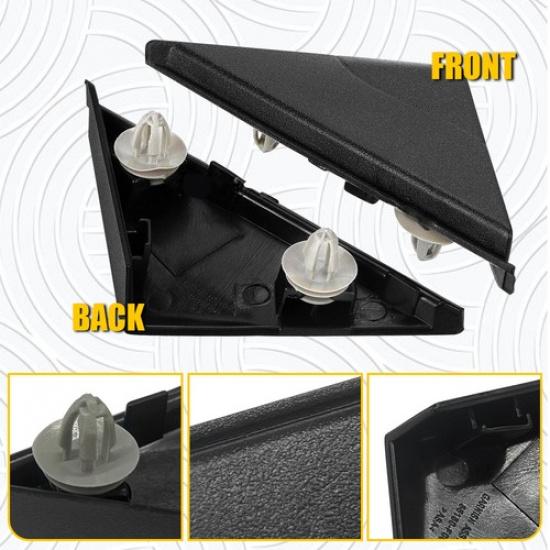 Pair Right & Left Fender Pillar Trim Mirror Corner For Hyundai Elantra 2017-20