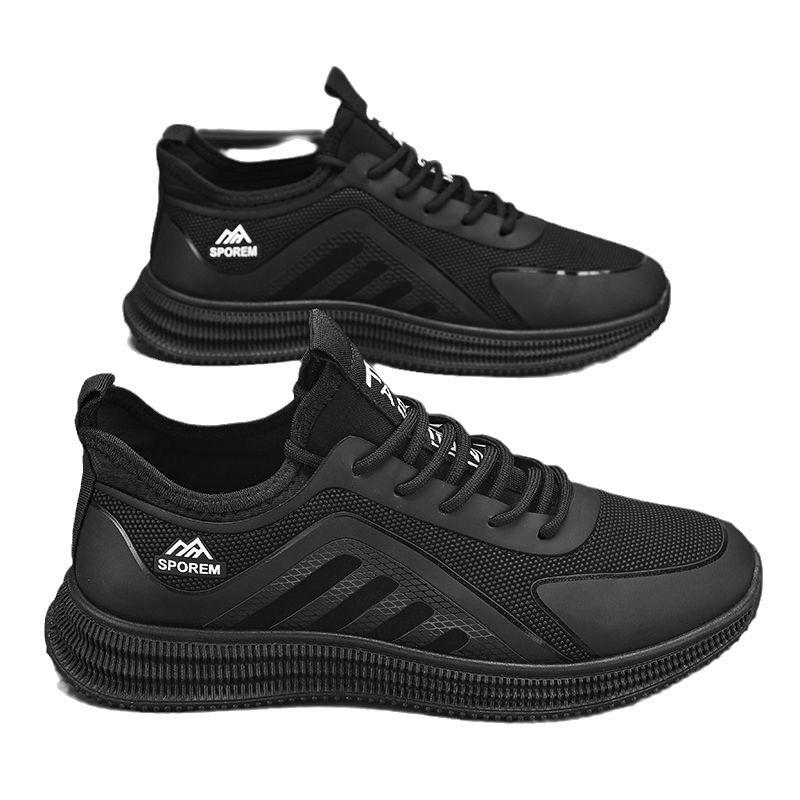 Men's lightweight soft-soled casual shoes Thin flat-soled dirt-resistant flow lightweight non-slip sneakers