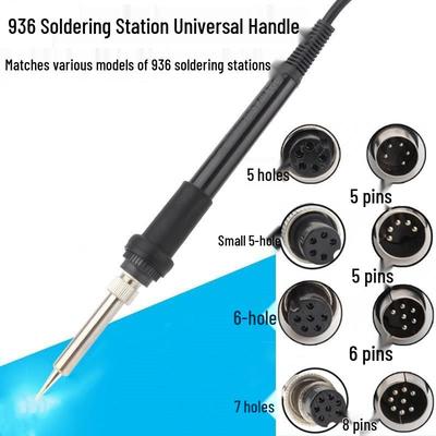 907 969A 936B Constant Temperature Soldering Iron Handle for 936 Station, 5-Pin 5-Hole and 6-Pin 7-Hole Compatibility.