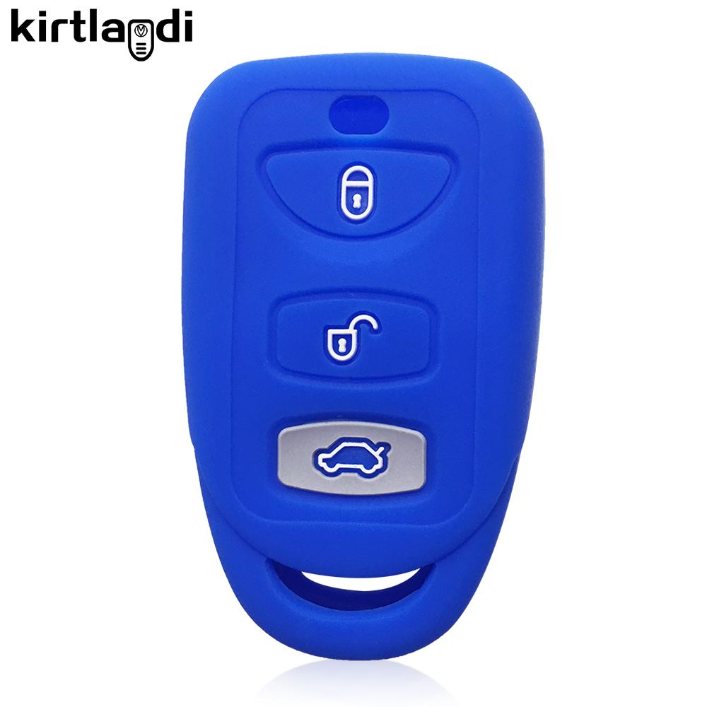 Silikonový obal držák na klíče od auta pro Kia Magentis Carens Sonata sorento rio soul forte pro Hyundai Tucson accent Santa Fe Avante