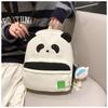 Cute Panda Bag Cartoon Backpack Ins Girl Soft Mini College Middle School Students Small Schoolbag