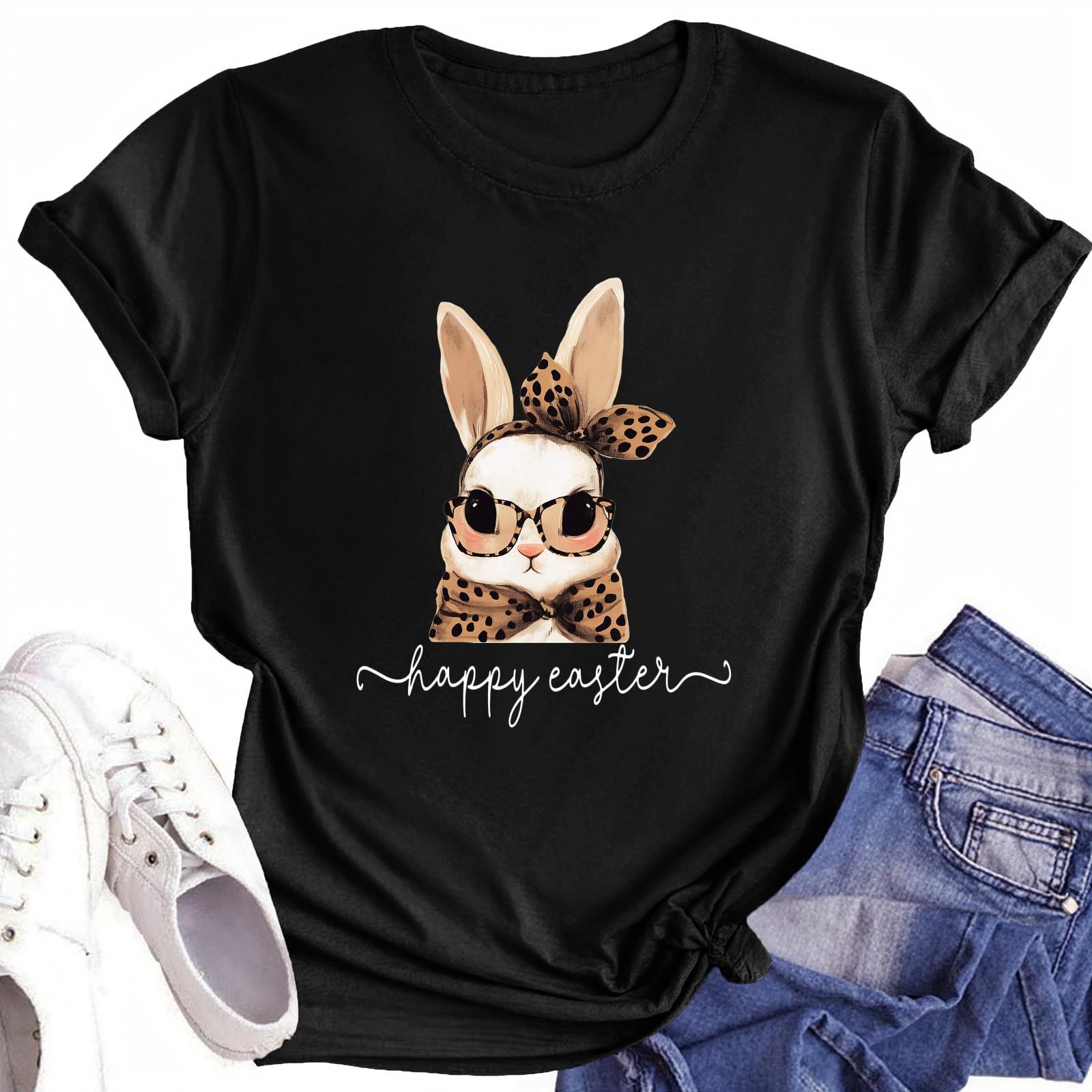 

Футболки с короткими рукавами для женщин, модные топы, легкие и мягкие повседневные летние наряды, одежда M чёрный