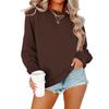 Tuta Comoda Casual alla Moda da Donna con Felpa a Manica Lunga e Girocollo