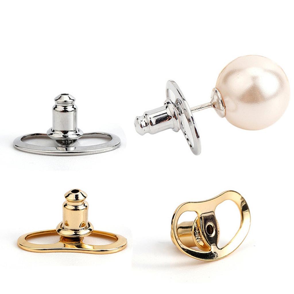 10pcs Comfortable Earring Backs Stylish Earring Backs with Pig Nose/Flower Shape Unique Lifters for Heavy Earrings