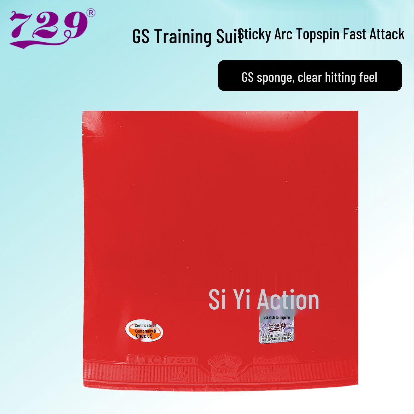 Friendship 729 Beginner Table Tennis Rubber Set for Training
